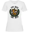 Жіноча футболка Two beer or not two beer Білий фото