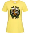 Жіноча футболка Two beer or not two beer Лимонний фото