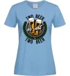 Жіноча футболка Two beer or not two beer Блакитний фото