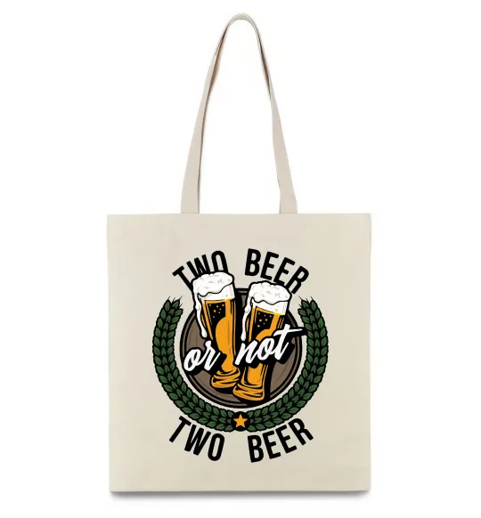 Еко-сумка Two beer or not two beer Бежевий фото