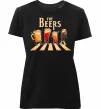 Женская премиум футболка The beers Черный фото
