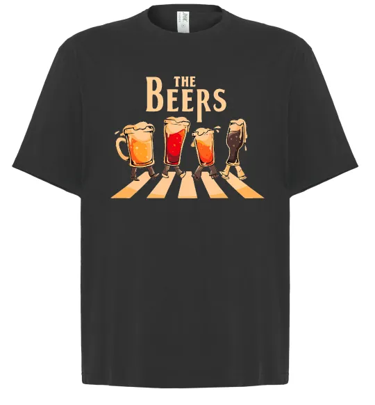 Футболка Оверсайз The beers Черный фото