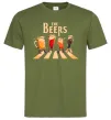 Чоловіча футболка The beers Оливковий фото