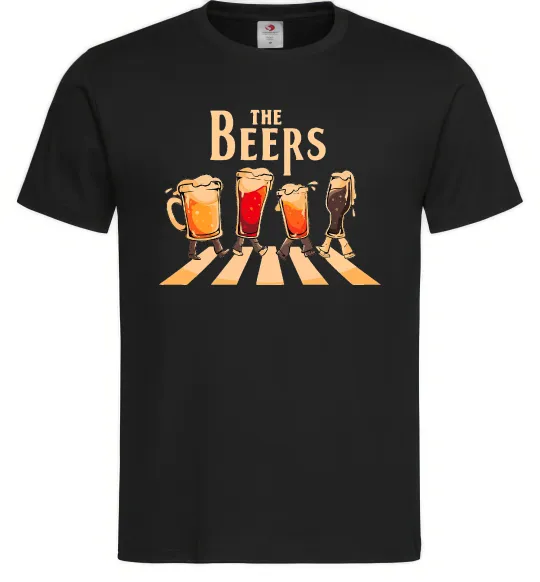 Чоловіча футболка The beers Чорний фото