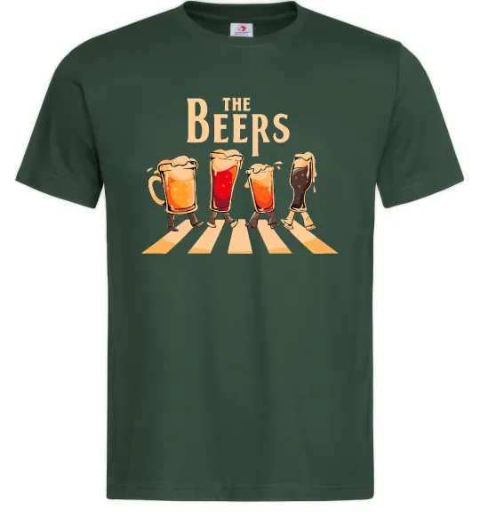 Чоловіча футболка The beers Темно-зелений фото