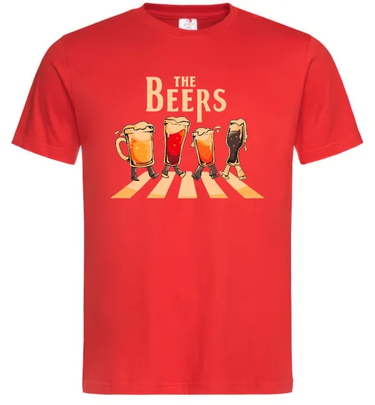 Чоловіча футболка The beers Червоний фото