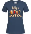 Жіноча футболка The beers Темно-синій фото