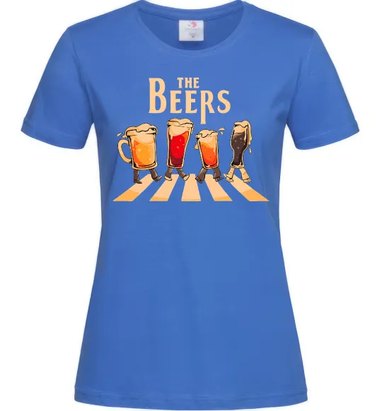 Жіноча футболка The beers Яскраво-синій фото