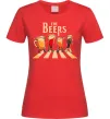 Жіноча футболка The beers Червоний фото
