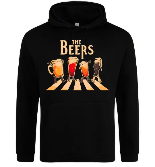 Женская толстовка (худи) The beers Черный фото