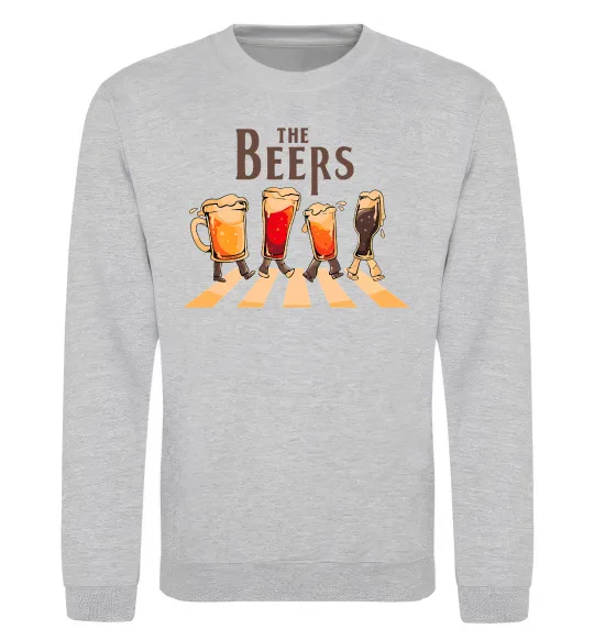 Свитшот The beers Серый меланж фото
