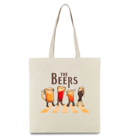 Еко-сумка The beers Бежевий фото