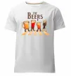 Мужская премиум футболка The beers Белый фото