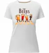 Женская премиум футболка The beers Белый фото