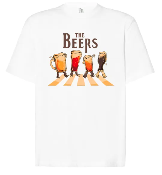Футболка Оверсайз The beers Белый фото