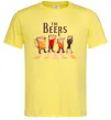 Чоловіча футболка The beers Лимонний фото