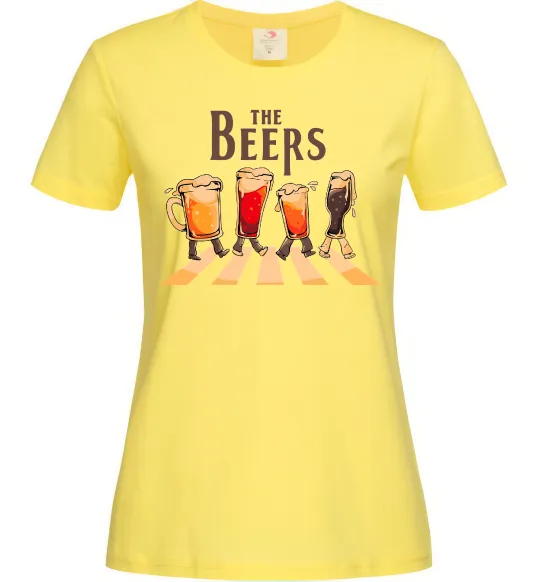 Жіноча футболка The beers Лимонний фото