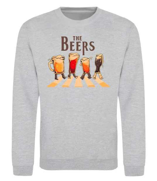 Свитшот The beers Серый меланж фото