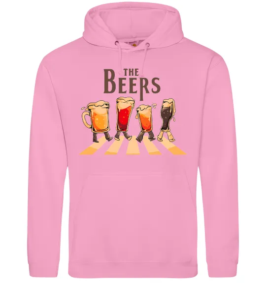 Женская толстовка (худи) The beers Розовый фото