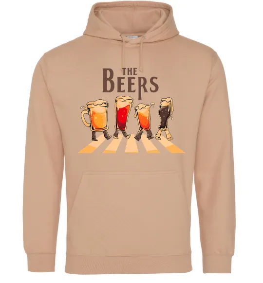 Женская толстовка (худи) The beers Песочный фото