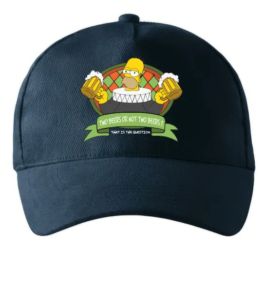 Кепка Сімпсон з пивом Темно-синій фото