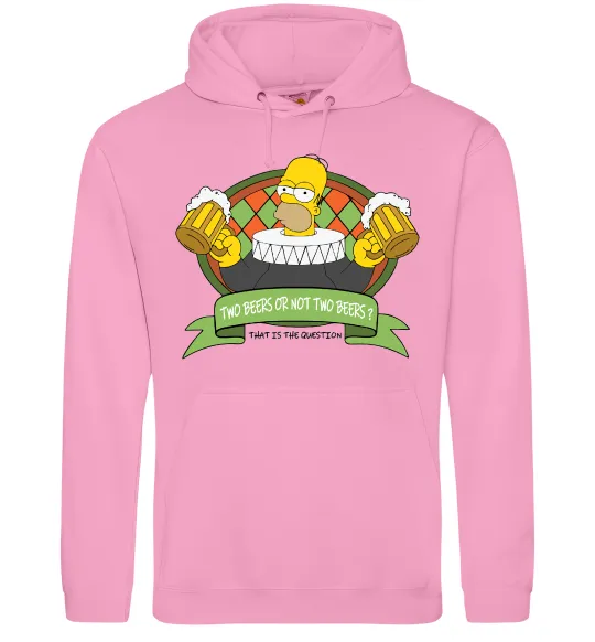 Женская толстовка (худи) Сімпсон з пивом Розовый фото