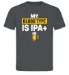 Мужская футболка My blood type is IPA+ Графит Мужская футболка My blood type is IPA+ Графит фото