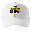 Кепка My blood type is IPA+ Белый фото