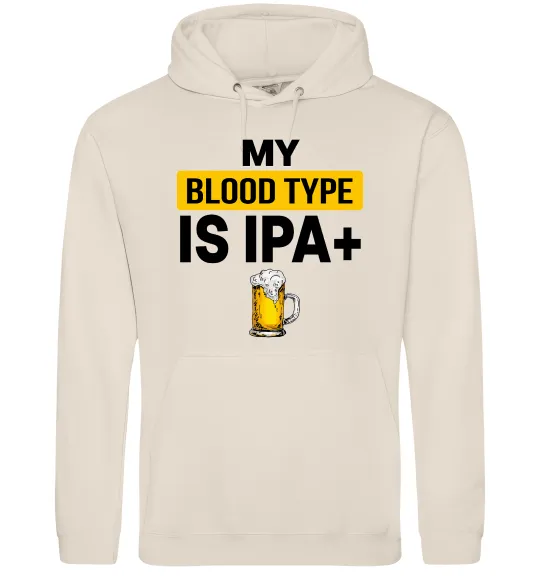 Мужская толстовка (худи) My blood type is IPA+ Таш фото