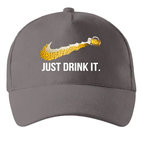 Кепка Just drink it Серый фото