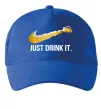 Кепка Just drink it Яскраво-синій Кепка Just drink it Яскраво-синій фото