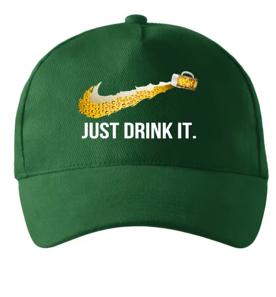 Кепка Just drink it Темно-зелений фото