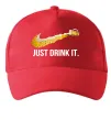 Кепка Just drink it Червоний Кепка Just drink it Червоний фото
