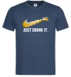 Чоловіча футболка Just drink it Темно-синій фото