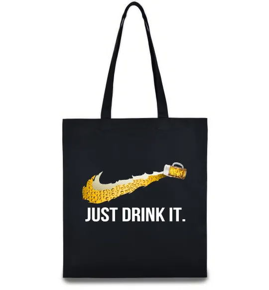 Эко-сумка Just drink it Черный фото
