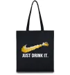 Эко-сумка Just drink it Черный фото