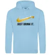 Жіноча толстовка (худі) Just drink it Блакитний фото