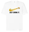Футболка Оверсайз Just drink it Білий фото