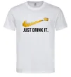Чоловіча футболка Just drink it Білий фото