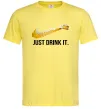 Чоловіча футболка Just drink it Лимонний фото
