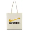 Эко-сумка Just drink it Бежевый фото