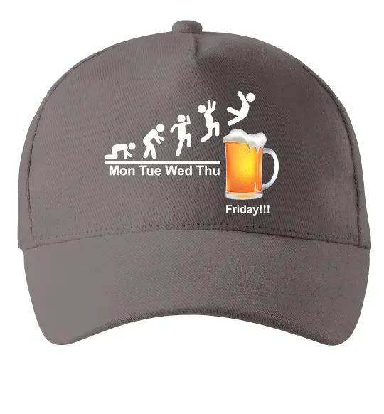 Кепка Friday beer Серый фото