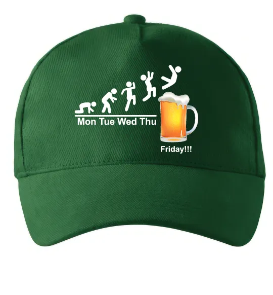 Кепка Friday beer Темно-зеленый фото