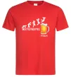 Мужская футболка Friday beer Красный фото