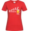 Жіноча футболка Friday beer Червоний фото