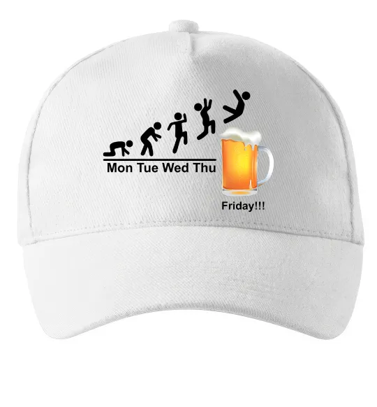 Кепка Friday beer Белый фото