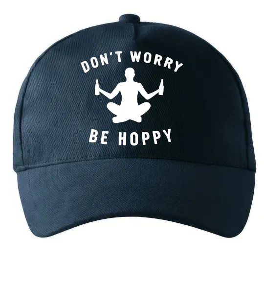 Кепка Don`t worry be hoppy Темно-синій фото