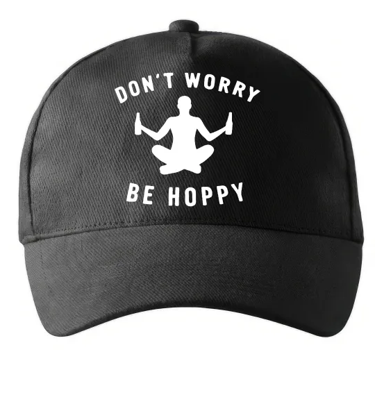 Кепка Don`t worry be hoppy Чорний фото