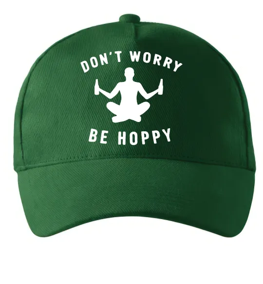 Кепка Don`t worry be hoppy Темно-зелений фото