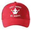 Кепка Don`t worry be hoppy Червоний фото